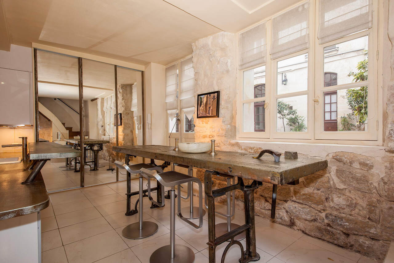 The dining room