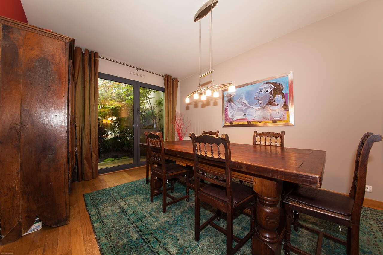 The dining room